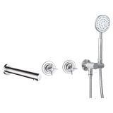 mini: Bateria Wannowa Z Zestawem Prysznicowym Temisto Chrom BQT_018P Deante (1)