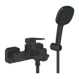 Bateria Wannowa Z Zestawem Prysznicowym Tempesta Cube 110 Cubeo Matte Black 1018142430 Grohe