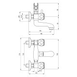 mini: Bateria Wannowa Z Zestawem Prysznicowym Teno Chrom BON_011D Deante (2)