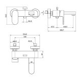 mini: Bateria Wannowo-Prysznicowa Crea Czarny S951-307 Cersanit (2)