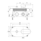 mini: Bateria Wannowo-Prysznicowa Podtynkowa Crea Czarny S951-322 Cersanit (2)