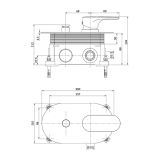 mini: Bateria Wannowo-Prysznicowa Podtynkowa Inverto Chrom S951-313 Cersanit (3)