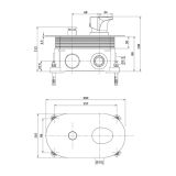 mini: Bateria Wannowo-Prysznicowa Podtynkowa Inverto Chrom S951-313 Cersanit (4)