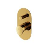 mini: Bateria Wannowo-Prysznicowa Podtynkowa Inverto Złoty S951-285 Cersanit (2)