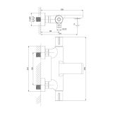 mini: Bateria Wannowo-Prysznicowa Termostatyczna Virgo Chrom S951-561 Cersanit (2)