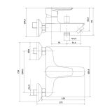 mini: Bateria Wannowo-Prysznicowa Vero Chrom S951-004 Cersanit (2)