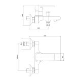mini: Bateria Wannowo-Prysznicowa Verso Chrom S951-402 Cersanit (2)