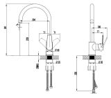 Bateria Zlewozmywakowa Harmonia Chrom 10523100 Kielle