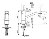 Bateria Zlewozmywakowa Saga Chrom 3930F Oras