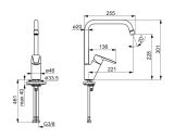 Bateria Zlewozmywakowa Saga Chrom 3933F Oras