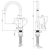 Bateria Zlewozmywakowa Vega Chrom 10518100 Kielle