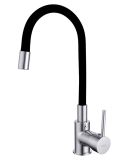 Bateria Zlewozmywakowa Z Elastycznym Ramieniem Oudee Chrom/Czarny 10502100 Kielle