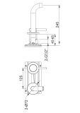 Bateria Umywalkowa AXEL BLACK QW180AB Kohlman