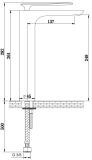 Bateria Umywalkowa Experience Black QB170EB Kohlman