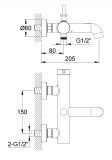 Bateria Wannowa AXEL QW110A Kohlman