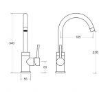Bateria Umywalkowa Illusion I Złoto BU-II-ZL Besco