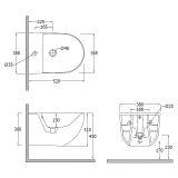 Bidet Wiszący Resa Biały 24BIW0143 Kludi