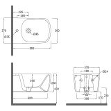 Bidet Wiszący Resa Jasny szary mat 27BIW01O2 Kludi