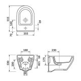 mini: Bidet Zawieszany Crea Biały K114-009 Cersanit (3)