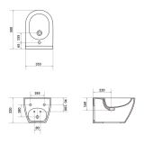 mini: Bidet Zawieszany Z Ukrytym Montażem Zen Biały K117-001 Cersanit (3)
