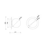 Kinkiet Borra A Złoty BRA120S0 Ummo