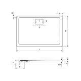 Brodzik Prostokątny Lavano Beton 140x100 BREX.1103.140.100.CON Excellent