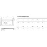 Brodzik Prostokątny Arda BREX.1503.120.090.WHN 120x90 Excellent
