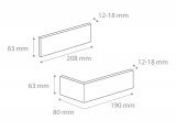 Płytka Cegłopodobna Narożnik Cambridge 4 8,0x19,0x6,3 Stegu