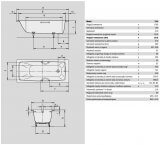 Wanna Do Zabudowy Cayono 170x70 cm 275000010001 Kaldewei