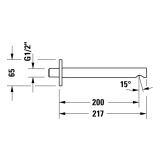 Wylewka Wannowa Circle Chrom CE5240010010 Duravit