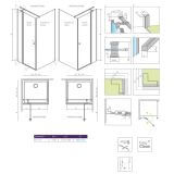 Ścianka boczna Prysznicowa Eos KDJ II S1 75 13799409-01 Radaway