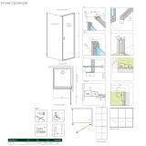 Ścianka Prysznicowa Nes 8 KDJ I Czarna S1 75 Factory 10089075-54-55 Radaway