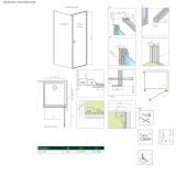 Ścianka Prysznicowa Nes KDJ/KDS I S1 90 Chrom/Czarny 10039090-01-01 Radaway