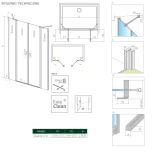 Ścianki Stałe Nes 8 DWD II 570 10080157-01-01 Radaway
