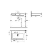 Umywalka Wisząca 60 Cube Ceramic 60x49 3947300H Grohe