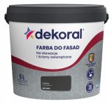 mini: Farba Akrylowa Do Fasad Polinit Czarny 5L Dekoral (1)