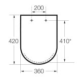 Deska WC Twarda Hall Compacto 42x36 A801620004 Roca