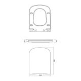 mini: Deska WC Wolnoopadająca Colour Biały K98-0092 Cersanit (3)