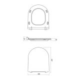 mini: Deska WC Wolnoopadająca Crea Biały K98-0177 Cersanit (2)