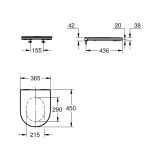 Deska WC Wolnoopadająca Euro 2.0 Biel Alpejska 102500SH00 Grohe