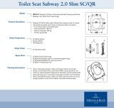 Deska WC Wolnoopadająca Subway 2.0 Slim 9M78S101 Villeroy&Boch