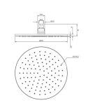 Deszczownica Antracyt Slimline WG125CAT Omnires
