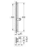 Drążek Prysznicowy 600 mm Rainshower Warm Sunset 101673DA0 Grohe