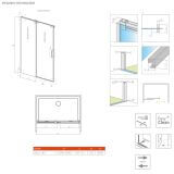 Drzwi Prysznicowe 160 Lewe DWJ Espera Pro 10090160-01-01L+10091160-01-01L Radaway