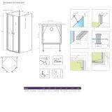 Drzwi Prysznicowe Eos DWD+2S 110 13799403-01 Radaway