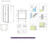 Drzwi Prysznicowe Eos DWD+2S 90 13799401-01 Radaway