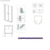 Drzwi Prysznicowe Eos DWD I 70 137783-01-01 Radaway