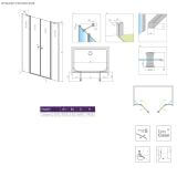Drzwi Prysznicowe Eos DWD II G 670 13799670-01-01 Radaway