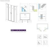 Drzwi Prysznicowe Eos DWD II G 970 13799970-01-01 Radaway