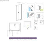 Drzwi Prysznicowe Eos DWJS 140 Prawe 13799456-01R Radaway